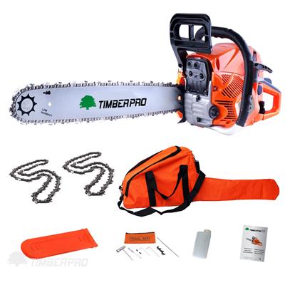 Tronçonneuse thermique 62cm3 50cm avec sac Timberpro