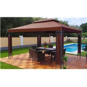 Tonnelle de jardin Swing & Harmonie® 3x4 m chocolat