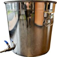 Cuve marmite de brassage en inox 30 50 ou 100 litres avec vanne inox 